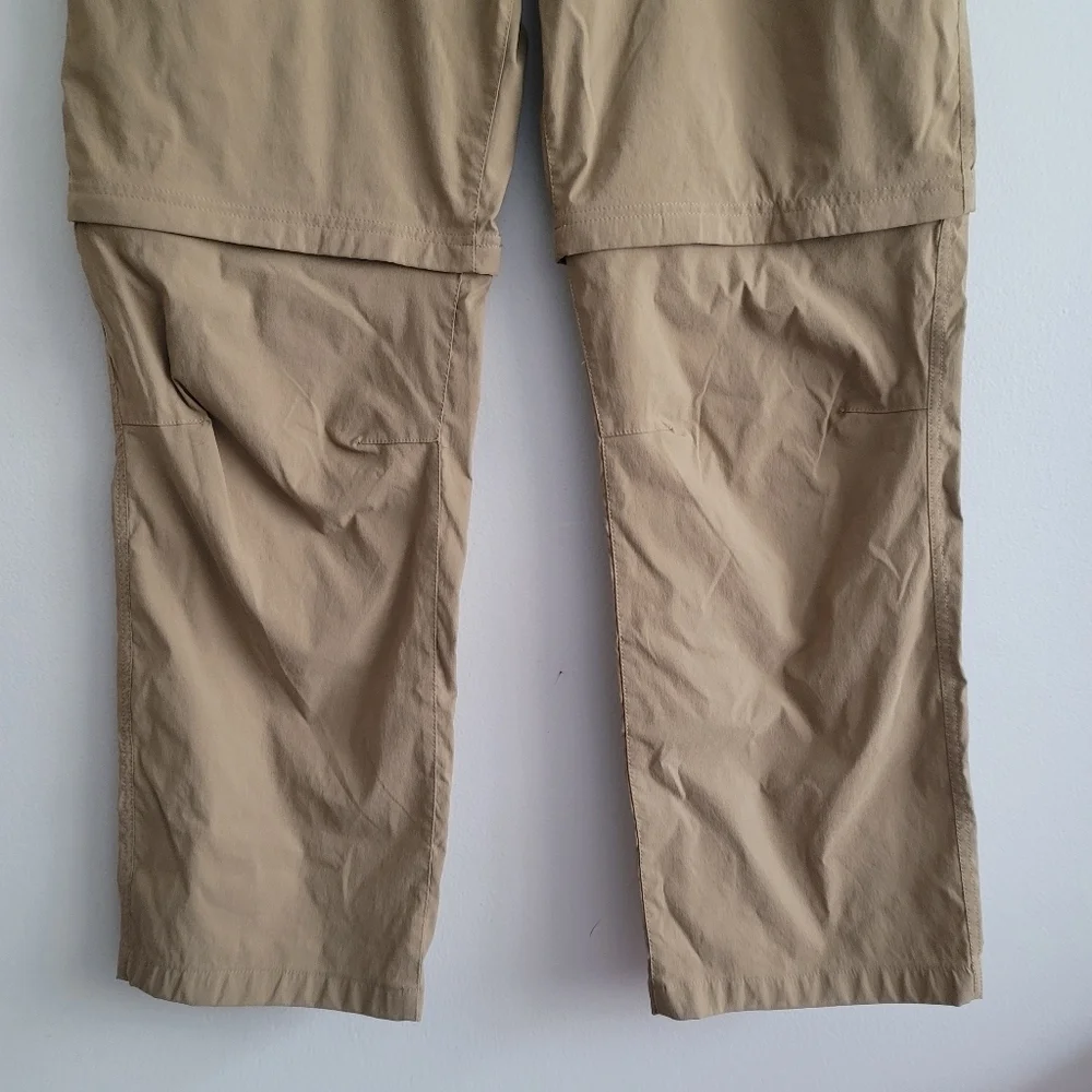 Eddie Bauer Men's Convertible Tech Pants Khaki‎ Nylon Stretch Hiking 40x30